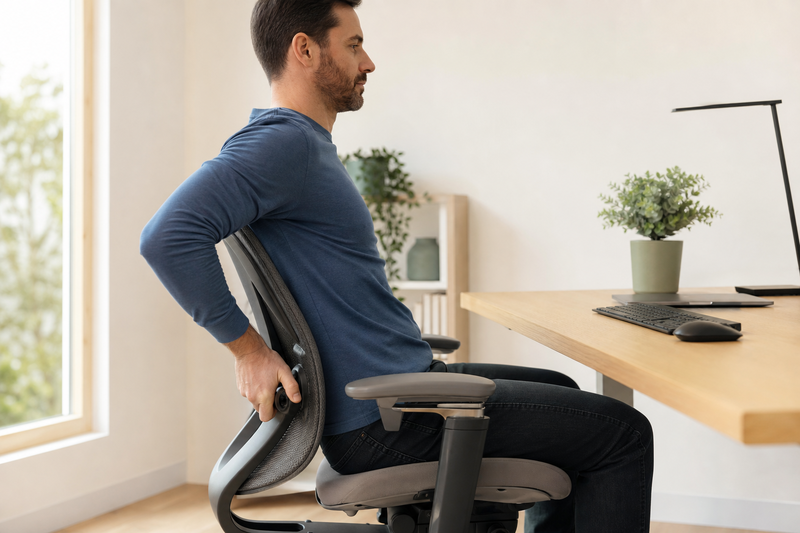 Chair supports back
