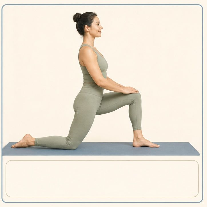 Half Standing Hip Flexor Stretch