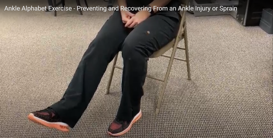 Ankle Alphabet Exercise