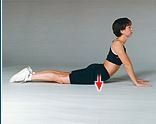 Hip Flexor Probe Press Up Stretch on Hands