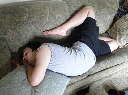 Bad sleeping position